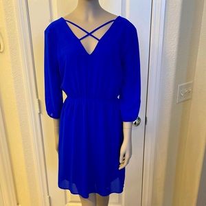 Royal blue dress